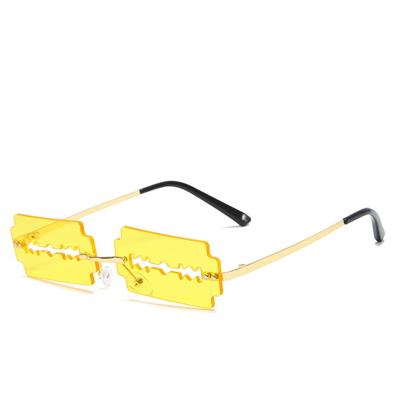 Trimming Sunglasses Women's Metal Rimless Sunglasses