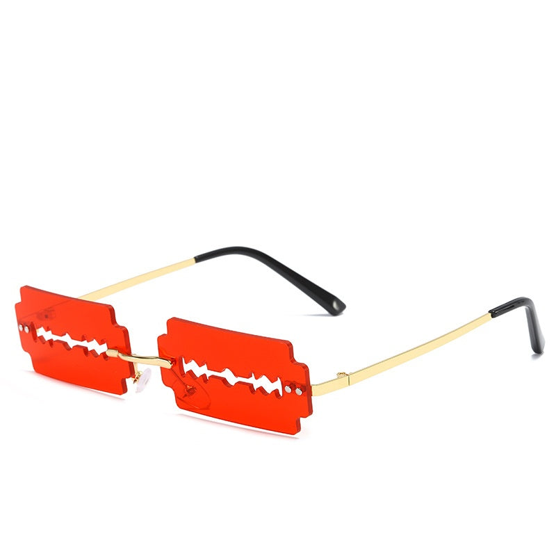 Trimming Sunglasses Women's Metal Rimless Sunglasses