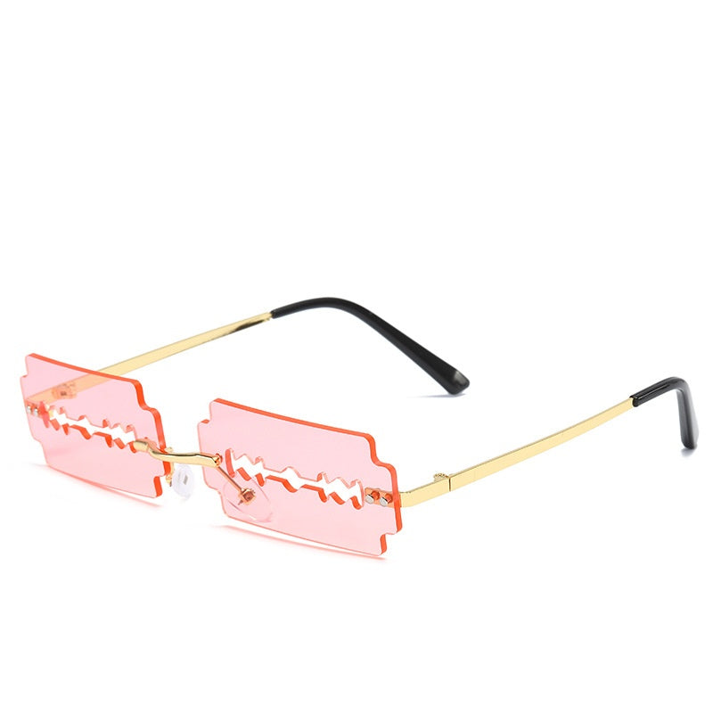 Trimming Sunglasses Women's Metal Rimless Sunglasses
