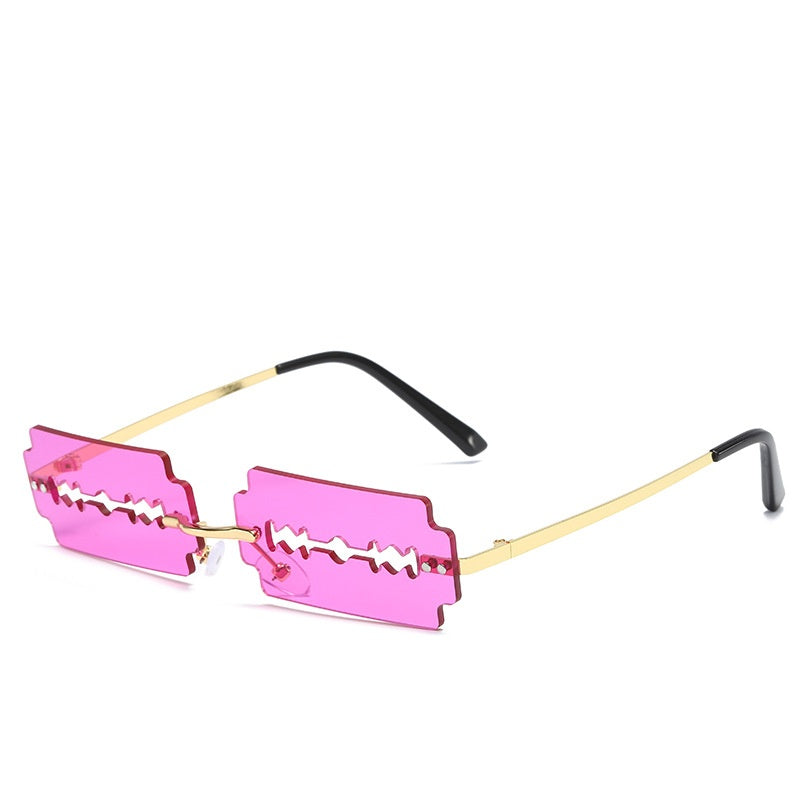 Trimming Sunglasses Women's Metal Rimless Sunglasses